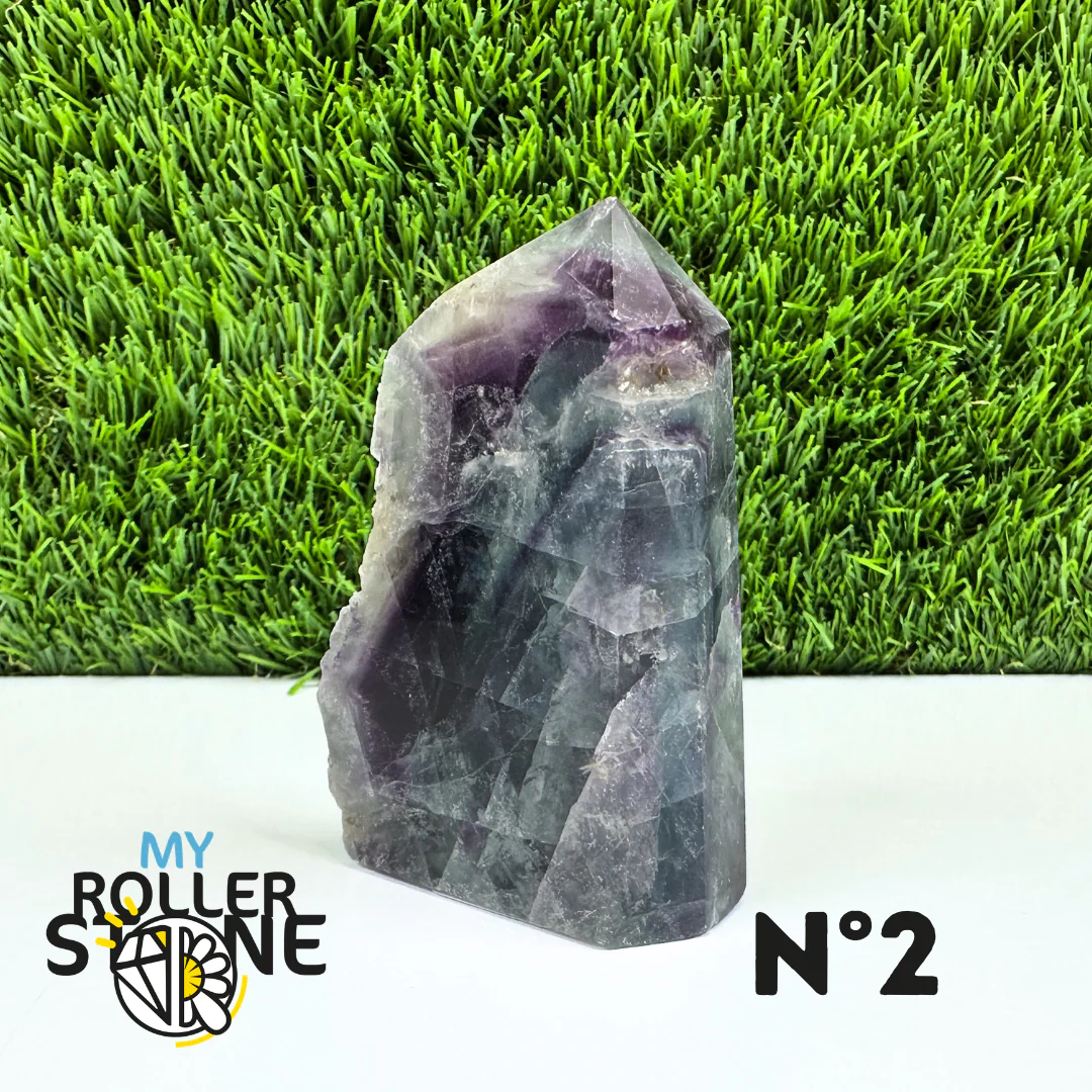 Pointes Pierre Rectangulaire Fluorite Arc-en-Ciel - Image 4