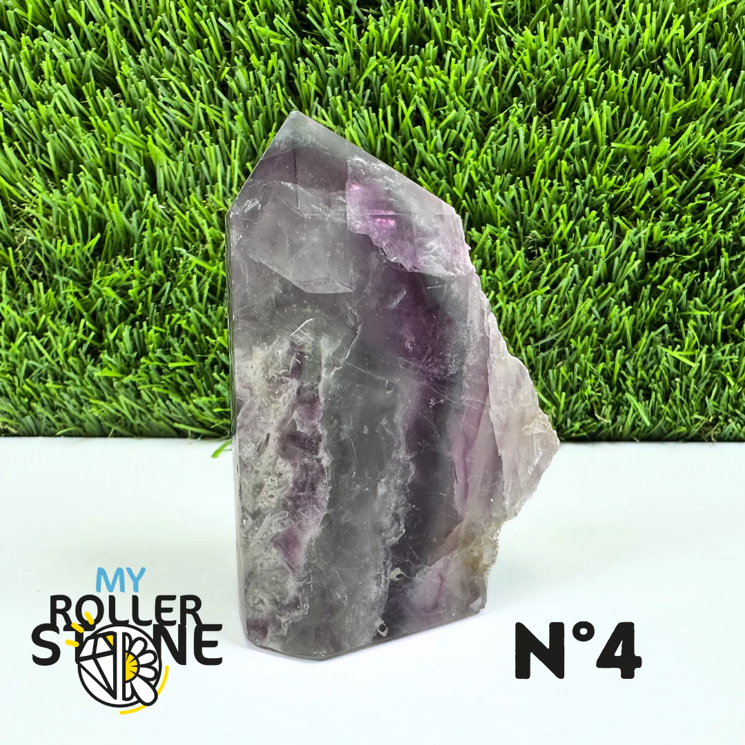 Pointes Pierre Rectangulaire Fluorite Arc-en-Ciel - Image 8