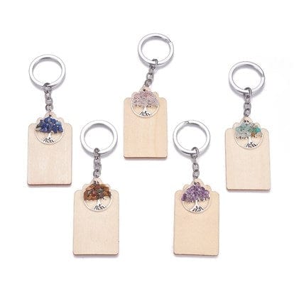 Porte-clef pierre Arbre de vie - Image 2