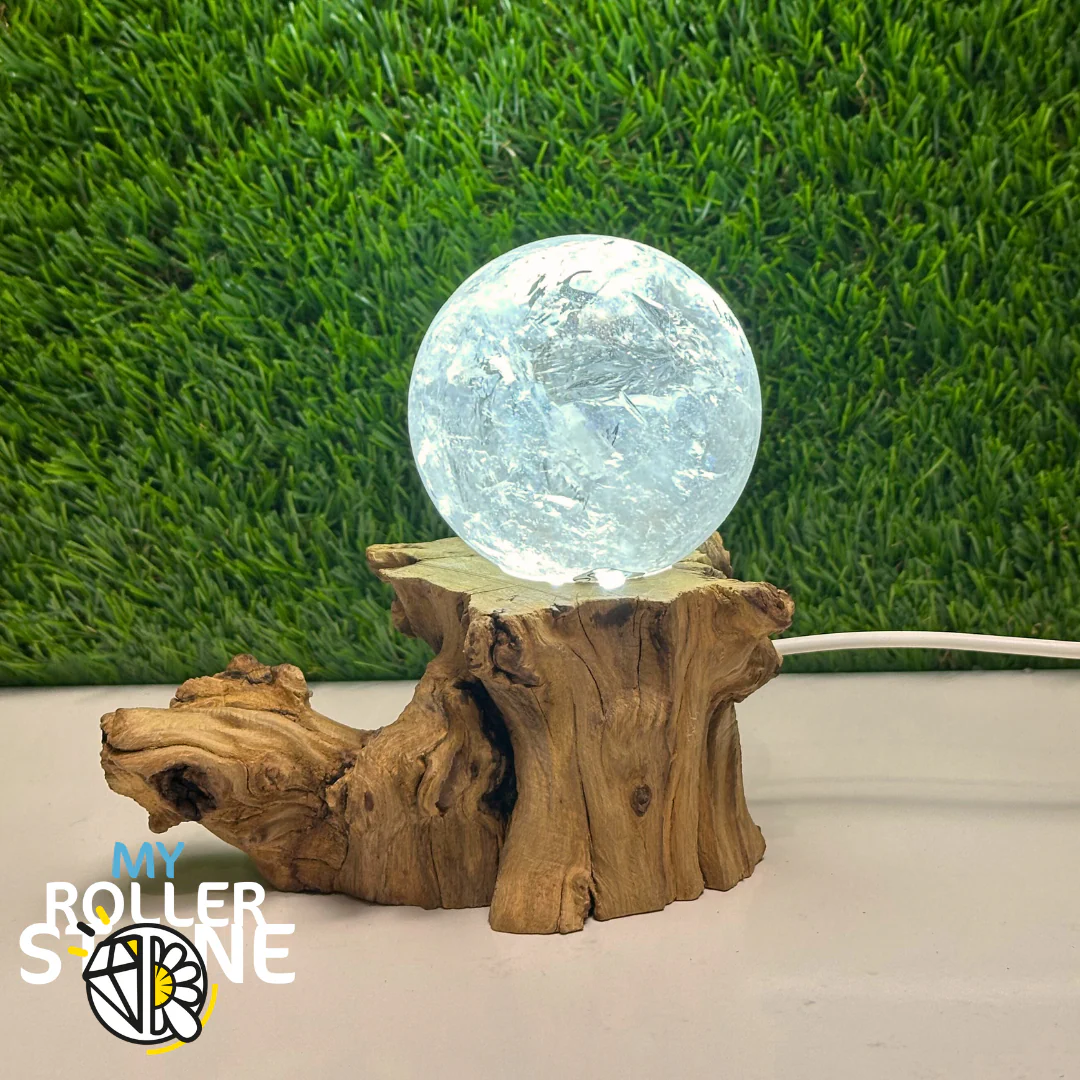 Support Bois et Led pour Sphère - Image 2