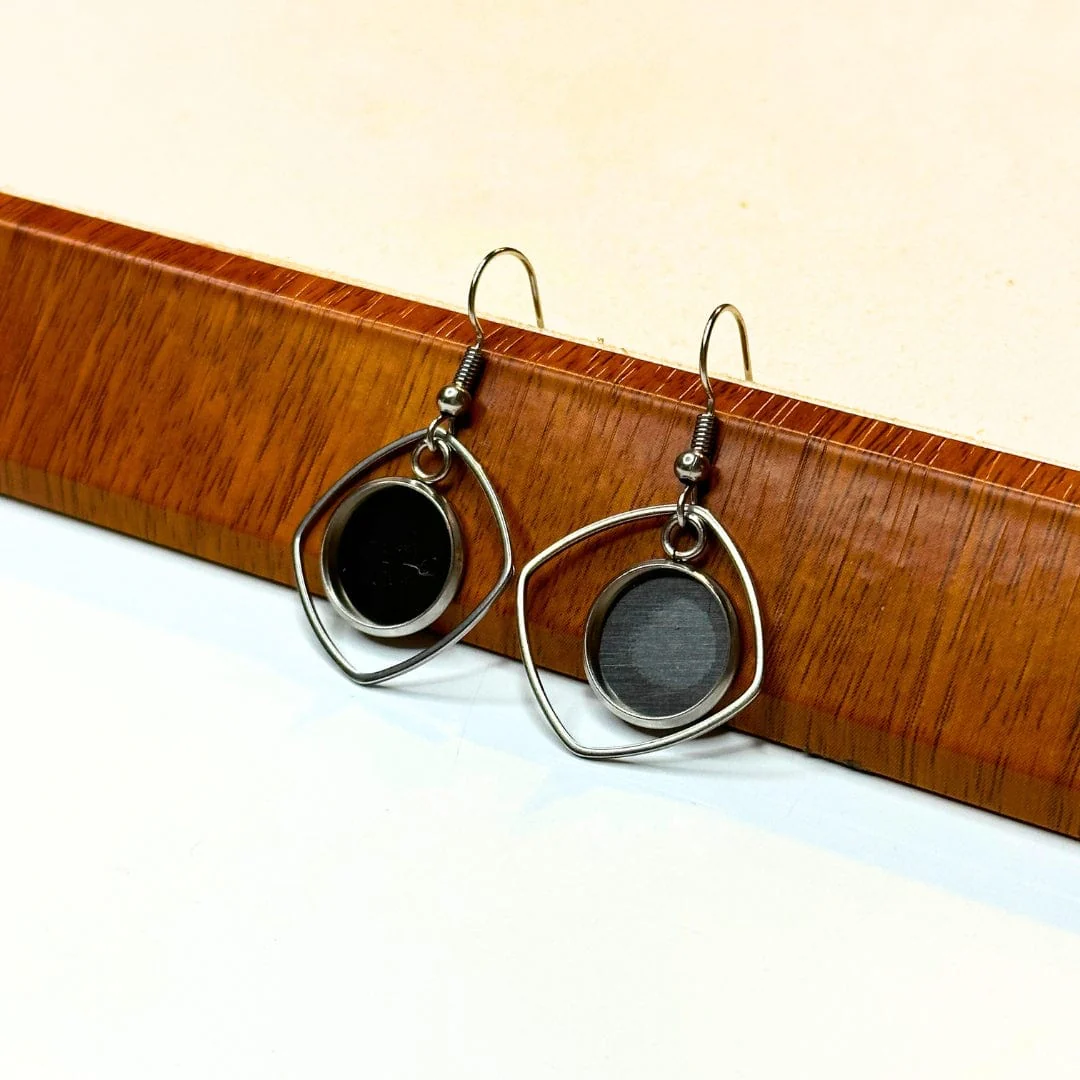 Support Boucles d'Oreilles Cabochon 304 Acier Inoxydable - Image 3
