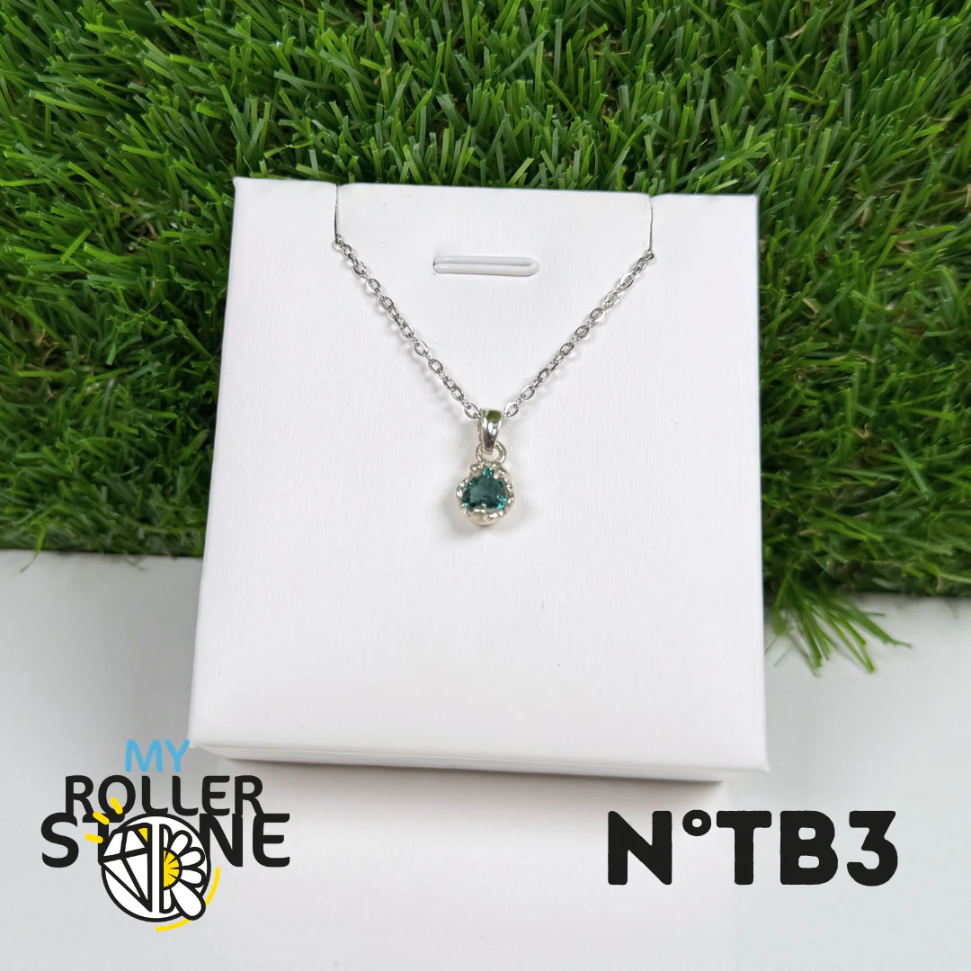 Tourmaline Bleue (Indigolite) - Argent 925 -#3 - Image 2