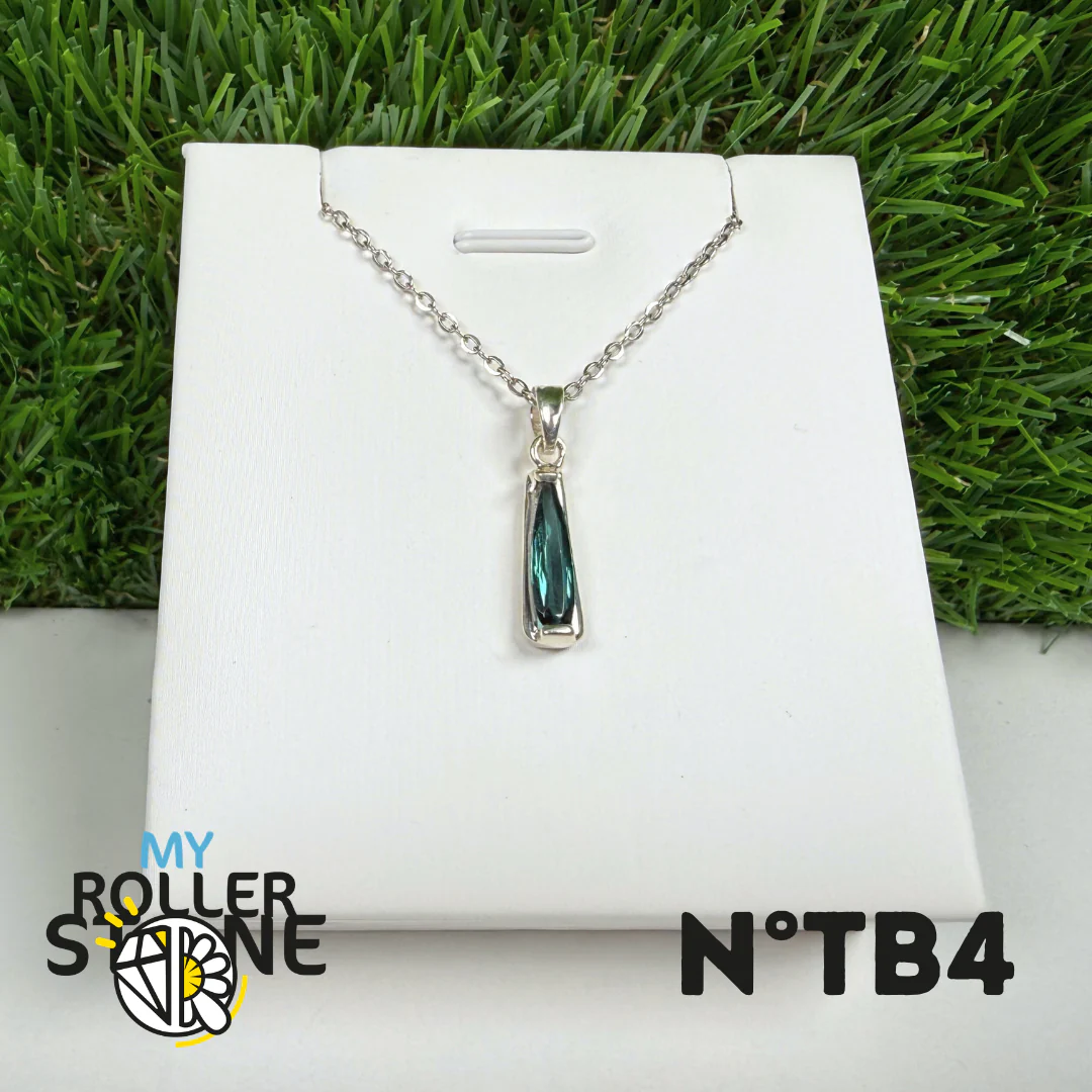 Tourmaline Bleue (Indigolite) - Argent 925 -#4 - Image 2