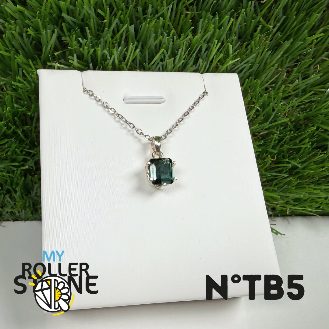 Tourmaline Bleue (Indigolite) - Argent 925 -#5