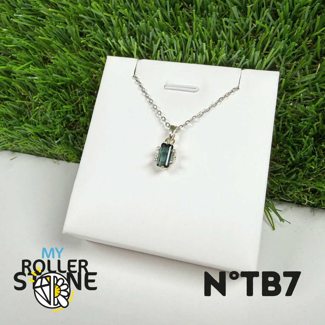 Tourmaline Bleue (Indigolite) - Argent 925 -#7